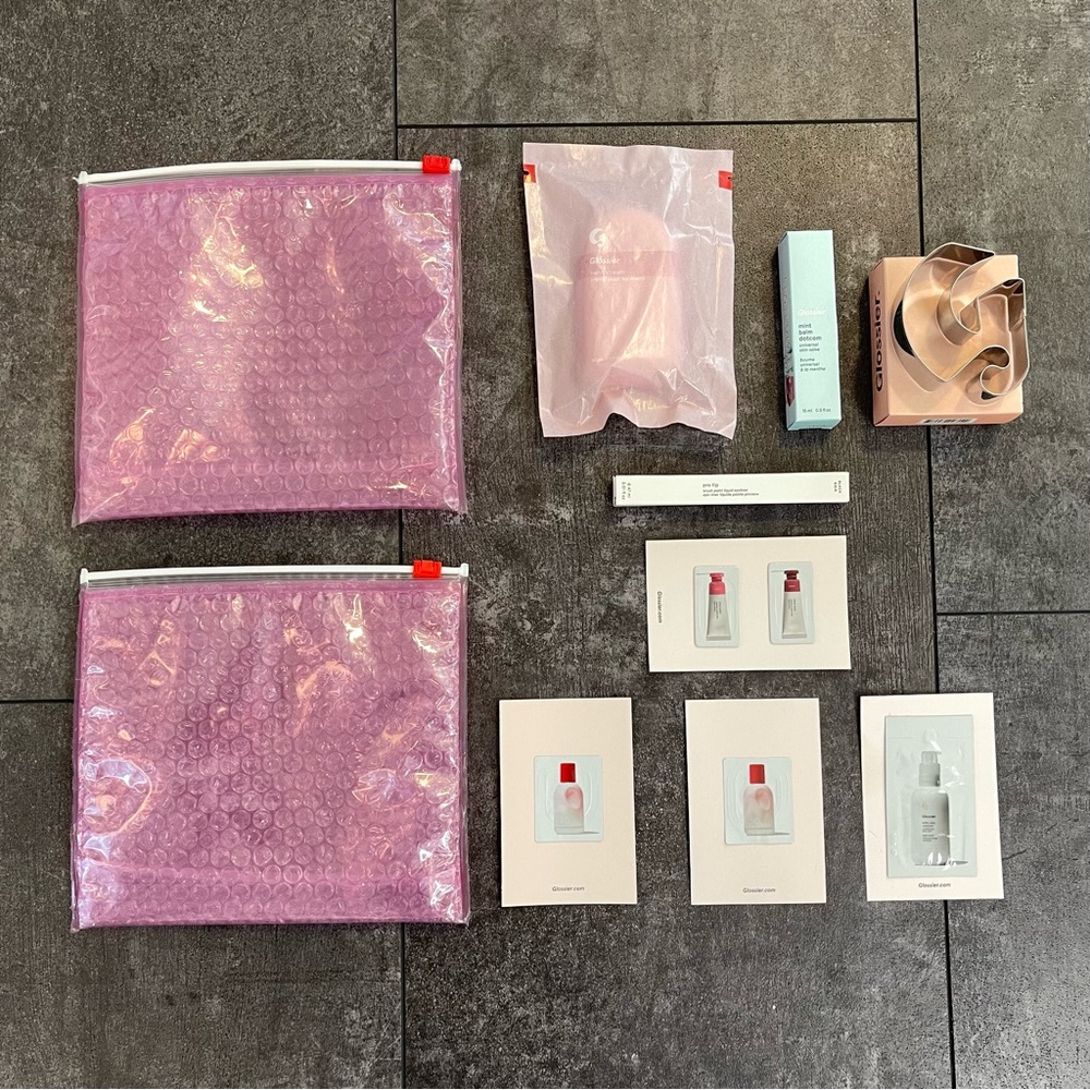 Glossier makeup and skincare bundle